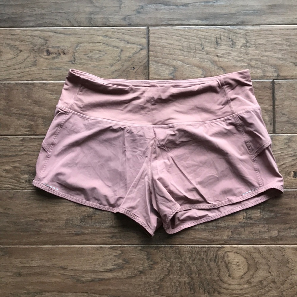 Lululemon Mauve Trail Bound Shorts NWOT